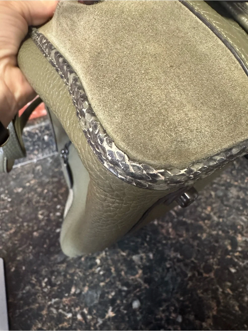 Coach Lori Shoulder Bag with Snakeskin Detail (Style C5266)